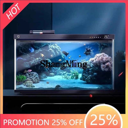 CL  fish tank small living room filter ecological full set of landscaping desktop aquarium