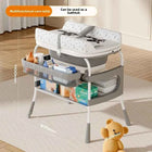 Portable Foldable Baby Diaper Changing Station with Adjustable Height Non Slip Base Storage Shelf Newborn Care Table