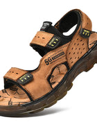 2023 Men's Leather Sandals Summer Shoes Men Casual Comfortable Men's Barefoot Sandals Pentoufle Homme Men's Summer Sandals