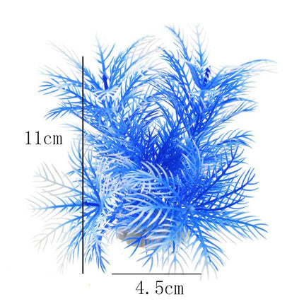 Artificial Aquarium Decor Plants Water Weeds Ornament Aquatic Fish Tank Simulation Grass Flower Decoration Accessories