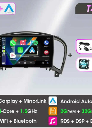 Srnubi Car Radio for Nissan Juke YF15 2010 - 2014 Carplay 4G Multimedia Video Player Navigation GPS WIFI Android Auto Autoradio