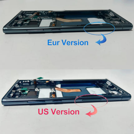 NUOVO AMOLED Per Samsung Galaxy S22 Ultra 5G Display LCD Display LCD Touch Screen Digitizer Assembly Per Samsung S22 Ultra Schermo
