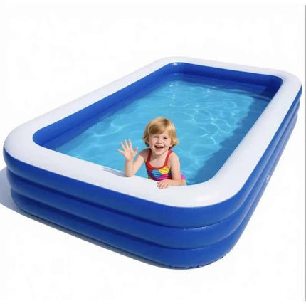Piscina Gonfiabile Portatile, Design Leggero e Resistente, per Attività Acquatiche Familiari all'Aperto in Giardino Estivo