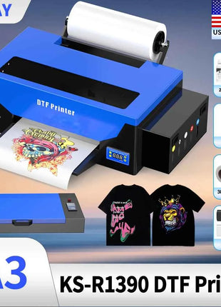 A3 DTF Printer/A3 XP600 DTF Printer/A4 L805 DTF Printer Printing Machine For T-shirt For Metal Wooden Direct Transfer Printer