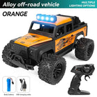 1:16 High Speed Off-Road Alloy RC Cars Police Truck Jeep with Music Sound and LED Lights 2.4G Remote Control Cars Outdoor Toy