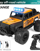 1:16 High Speed Off-Road Alloy RC Cars Police Truck Jeep with Music Sound and LED Lights 2.4G Remote Control Cars Outdoor Toy