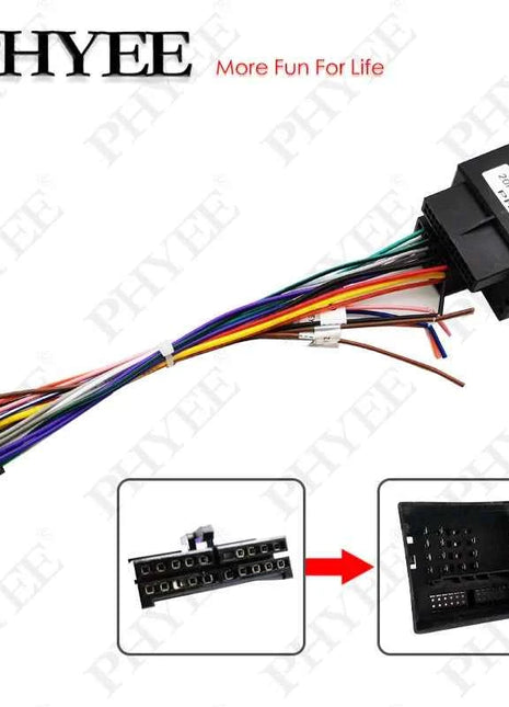 Adattatore per cablaggio radio da 20 pin a quadlock, connettore femmina quad lock 40 pin, per Volkswagen Seat Skoda BMW Ford