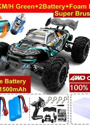 4WD Remote Control Car Off Road 4x4 RC High Speed Buggy Truck Super Brushless 50 or 80KM/H Fast Drift Racing Toy Kids Adults