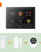 Staniot 7-inch HD Wireless WiFi 4G Alarm System Tuya Smart Home Security Protection works with Alexa Google APP Remote Control, Built-in 115dB Siren and 5000mAh Battery