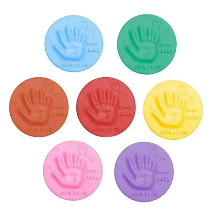 Impronta del bambino Creatori di argilla Infantile Asciugatura dell'aria Argilla morbida 3D Impronta digitale Impronta Zampa Kit Genitore-figlio Inkpad Giocattolo fai da te Souvenir per bambini