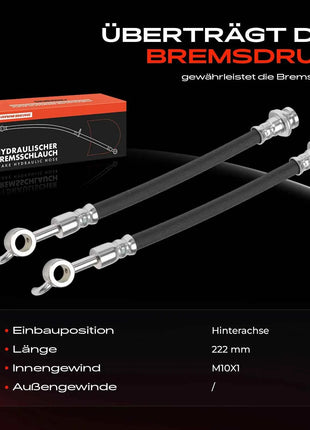 Frankberg 2x Tubo freno Asse posteriore Sinistro Destro per Nissan Cube Z12 Tiida hatchback C11 Tiida Saloon SC11 46210 EM01D
