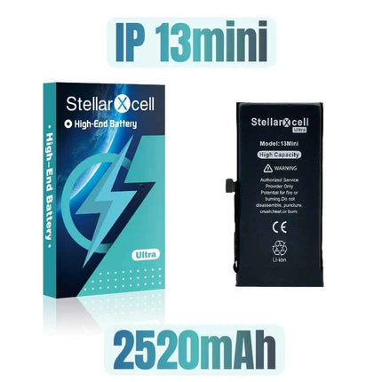 StellarXcell Ultra High Capacity Battery For iPhone7 8Plus 11 12Mini 13ProMax X XS XR 14plus 15Pro  show 100%healthy