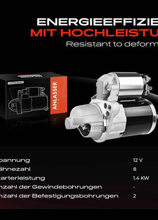Motorino di Avviamento Frankberg 1x per VW Amarok 2HA 2HB S1B S6B S7A S7B Suzuki Grand Vitara II JT TD TE Kizashi FR SX4 EY GY 19066N