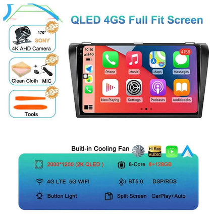 Android 16  video Player Car Radio For Mazda 3 2004 - 2009 2din with BOSE Multimedia Carplay Stereo GPS Head Unit WIFI+4G