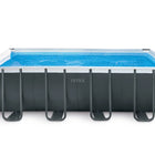 INTEX 26356 26364 26374 Schwimmbad 18f Set per piscine rettangolari con struttura ultra metallica Piscine fuori terra