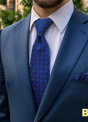 Set Cravatta e Fazzoletto Uomo Colorato 160cm - Accessori Matrimonio