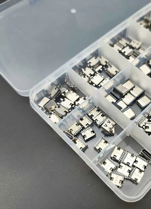 150 Pz/scatola 15 Modelli USB Tipo C Porta di Ricarica Dock Connettore 6/16Pin USB-C Presa PCB Martinetti di Saldatura Del Telefono Mobile Kit di Riparazione FAI DA TE