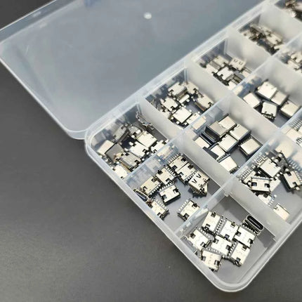 150 Pz/scatola 15 Modelli USB Tipo C Porta di Ricarica Dock Connettore 6/16Pin USB-C Presa PCB Martinetti di Saldatura Del Telefono Mobile Kit di Riparazione FAI DA TE