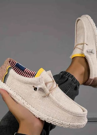 Scarpe da uomo Mocassini in tela Scarpe casual da uomo comode e traspiranti Scarpe da guida Scarpe vulcanizzate Scarpe basse Scarpe da passeggio da uomo