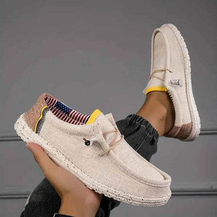 Scarpe da uomo Mocassini in tela Scarpe casual da uomo comode e traspiranti Scarpe da guida Scarpe vulcanizzate Scarpe basse Scarpe da passeggio da uomo