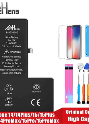PINZHENG Real High Capacity Battery For iPhone 15 14 Pro Max 15 Pro 14 Pro 15 Plus 14 Plus 15 Pro Max Replacement Batteries