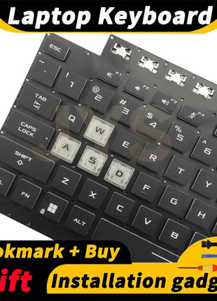 Suitable for ASUS FA506H FA506 FX506 FX706L FA706 F15 FA506Q FX506H FX506LH laptop replacement keyboard with backlit US layout