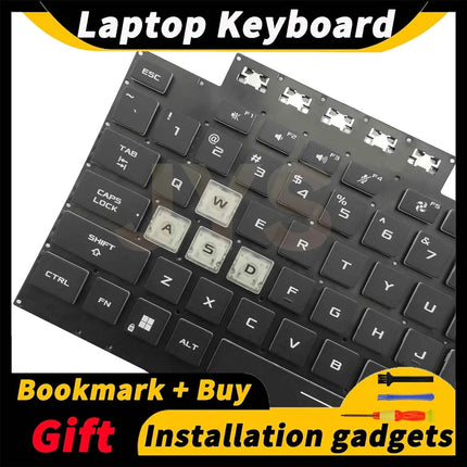 Suitable for ASUS FA506H FA506 FX506 FX706L FA706 F15 FA506Q FX506H FX506LH laptop replacement keyboard with backlit US layout