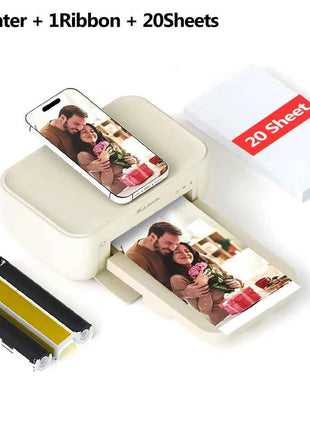 300dpi Color Photo Wifi 4x6 Inch Printer Portable Mni Mobile Pocket Wireless Print Maker Machine with Ribbon and Photo Papers