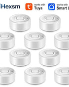 100DB Tuya WiFi Water Leakage Sensor Smart Home Water Leakage Detector Flood Alert Overflow Security Protection Via Smart Life