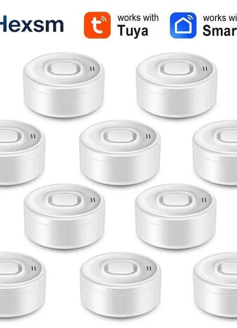 100DB Tuya WiFi Water Leakage Sensor Smart Home Water Leakage Detector Flood Alert Overflow Security Protection Via Smart Life