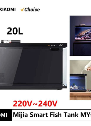 Xiaomi Mijia Smart Fish Tank Work With Mijia APP Mobile Controlled Remote Feeding Smart Lighting System Light Aquarium 20L-CN