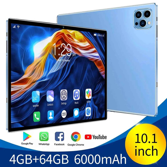 Tablet Android 13 Globale BDF 2025, 4GB+64GB, Schermo Touch HD, Dual SIM, WIFI, Batteria 6000mAh, Octa Core