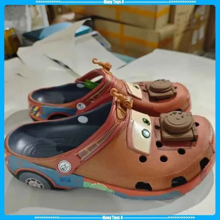 Ciabatte da adulto a tema Mater dei cartoni animati, sandali da esterno con personaggi anime, ciabatte a forma di personaggio, sandali in EVA, idea regalo
