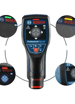 Bosch D-tect 120 Professional Metal Detector Intuitive Radar Scanner  For Almost All Materials High-precision Wall Detector