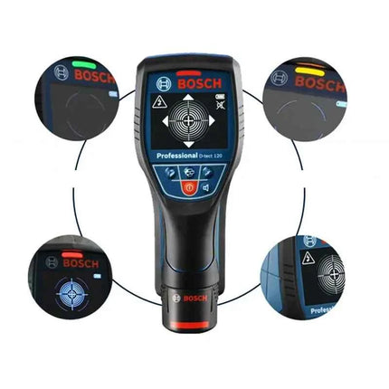 Bosch D-tect 120 Professional Metal Detector Intuitive Radar Scanner  For Almost All Materials High-precision Wall Detector