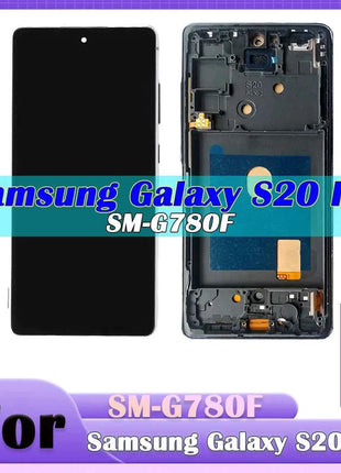 S20 FE display Per Samsung S20 FE lcd SM-G781 G781U G781B Display LCD Con Telaio Touch Screen Digitizer Assembly sostituzione