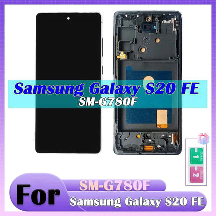S20 FE display Per Samsung S20 FE lcd SM-G781 G781U G781B Display LCD Con Telaio Touch Screen Digitizer Assembly sostituzione