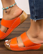 Women's Sandals Casual Summer Heels Women's Shoes Low Platform Sandals Indoor Outdoor Slippers Summer Heeled Footwear