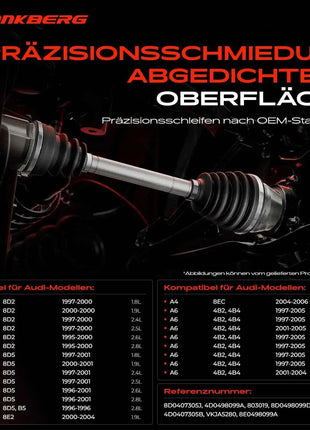 Giunto Semiasse Anteriore Frankberg 1x per VW Passat Variant Audi A4 A6 Avant A8 Skoda 8D0407305J 4D0498099A