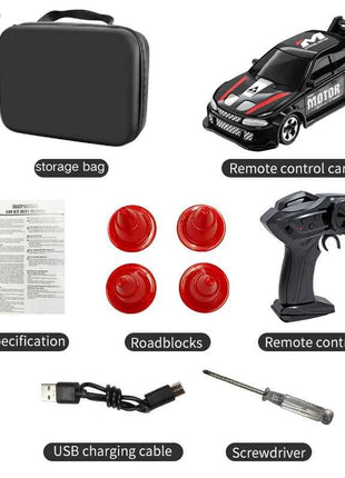 2026 New Kf20 1:64 Drift Rc Car Four-wheel remote-controlled racing car Full proportions Desk Competition Toy Boys Ideal gifts.