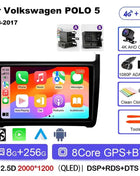 Android 15 For Volkswagen VW POLO 5 Sedan 2008 - 2023 Car Radio Navigation Multimedia Player Carplay Auto Stereo DSP WIFI+4G GPS