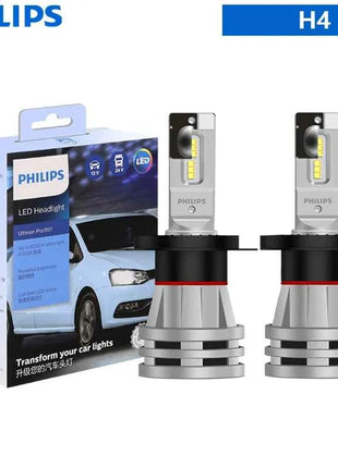 Philips H4 H7 H11 LED Ultinon Pro3101 H1 H3 HB3 HB4 HIR2 9005 9006 9012 Lumileds LED Car Headlight 6000K Bright White Bulbs, 2x