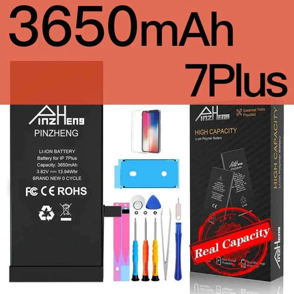 PINZHENG Real High Capacity Battery For iPhone 8 SE2020 6 6S 7 8Plus X Xs Max Xr Phone Replacement Batteries Warranty One Year