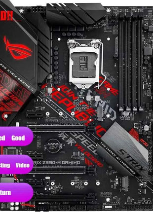 ASUS ROG Strix Z390-H Gaming Motherboard LGA1151  ATX DDR4 DP HDMI M.2 USB 3.1 Gen2 Gigabit LAN