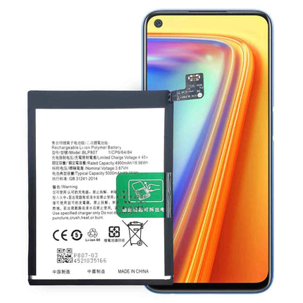 BLP807 4900mAh Mobile Phone Battery For Realme 7 For Realme Narzo 30 Pro 5G Batteries
