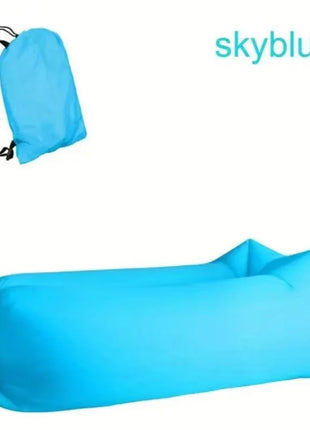 LUSQI Lettino gonfiabile Divano ad aria Divano pieghevole extra spesso per campeggio all'aperto Spiaggia Patio Gonfiaggio rapido Mobili per la casa
