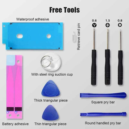 XDOU 2026 NEW Battery For iPhone 7 8 6S 6 Plus X XR 11 11Pro Xs Max High Capacity Phone Bateria + Free Tools