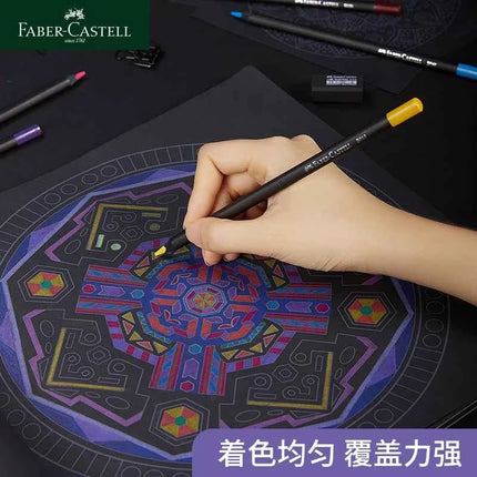 Faber-Castell Oil-Based Colored Pencils Set 48/72 – Professional Sketch & Coloring Pencil Set in Metal Tin Box