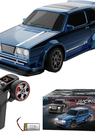 KF30 1:43 4WD RC Car With Gyroscope & Dual Motor System 2.4G Full-Proportional RC High Speed Racing Car LED Lights Toys Gifts