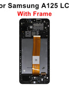 Display OLED da 6,5 pollici per Samsung Galaxy A12 Nacho LCD A127, Schermo Touch A12 LCD A125, Ricambi Display A02 A022
